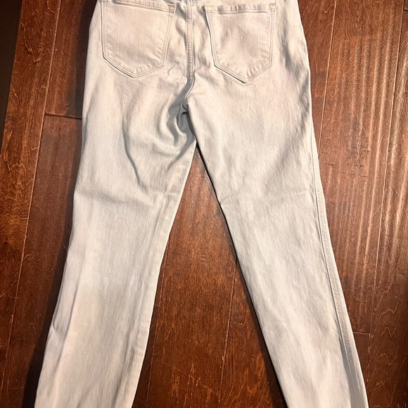 Old Navy Gray Flare Wide Leg Jeans - Picture 2 of 4